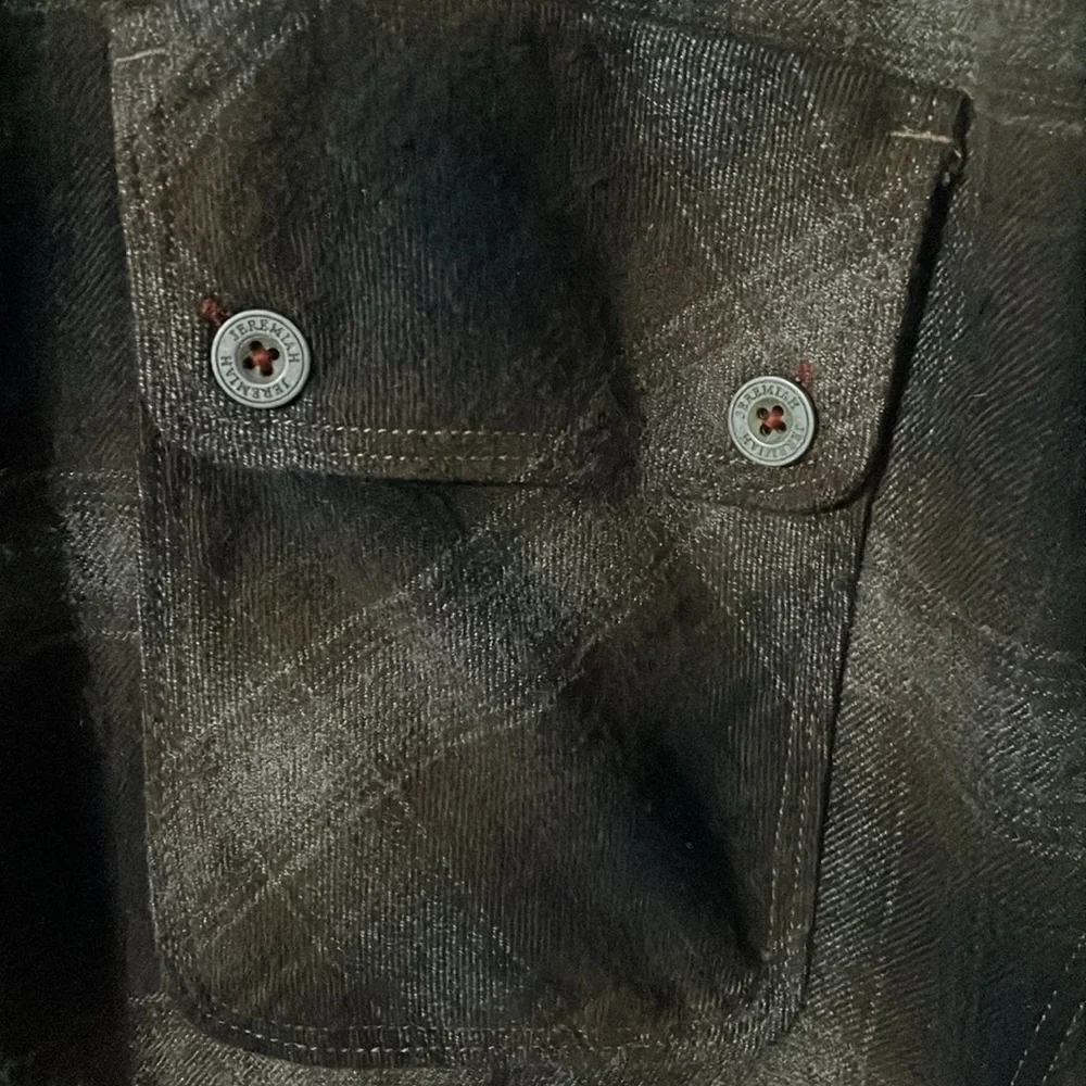 Jeremiah American Legacy Brown Flannel Button-Up Shirt XXL